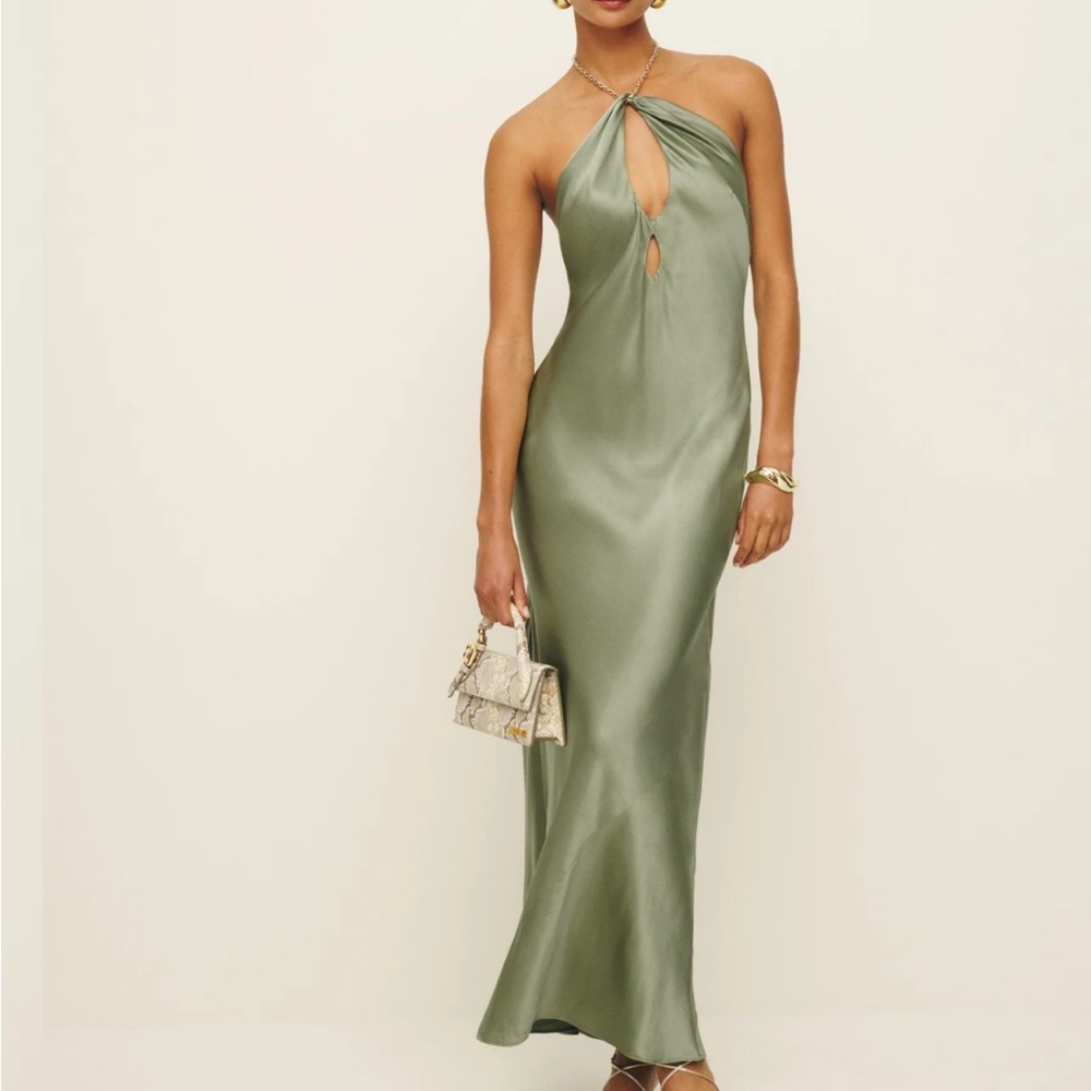 NEW NWT Reformation Yesenia Silk Dress - Picture 2 of 5